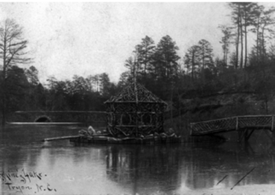 Erskin Lake, Tryon, NC black & white